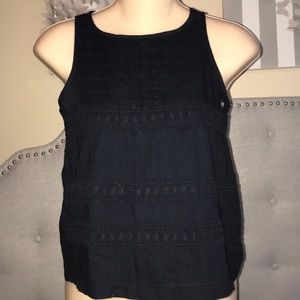 Abercrombie kids girls navy blue top 9/10